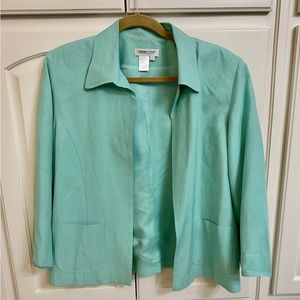 Coldwater Creek Jacket in Pale Turquoise
